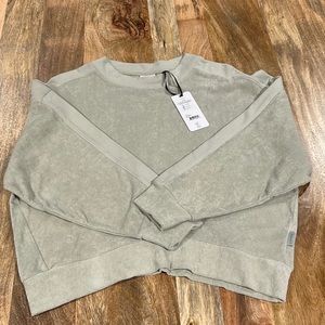 VARLEY -Lyle - Terry Sweatshirt - Light Sage *NWT*